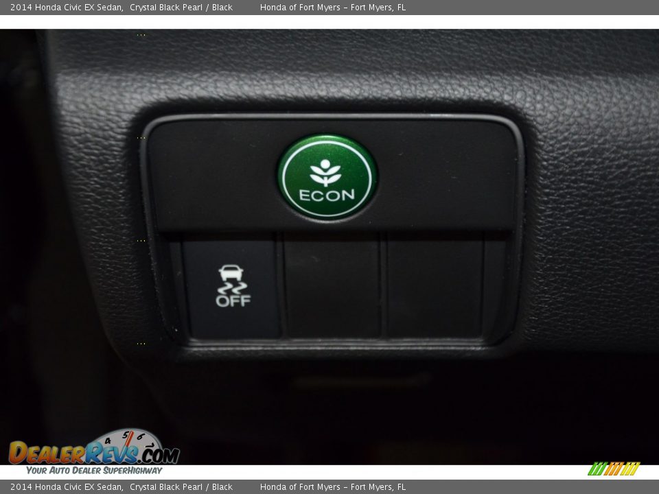 2014 Honda Civic EX Sedan Crystal Black Pearl / Black Photo #13