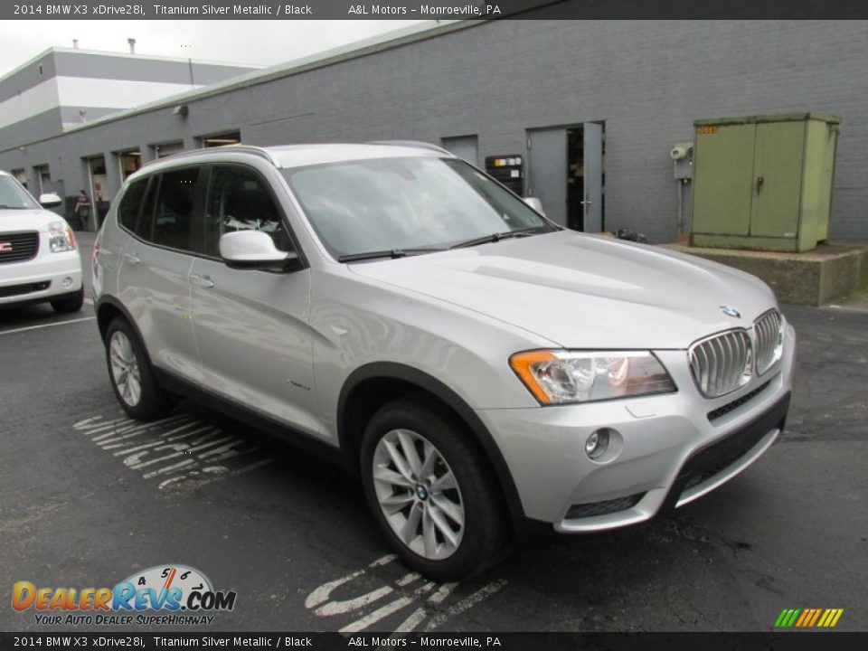 2014 BMW X3 xDrive28i Titanium Silver Metallic / Black Photo #7