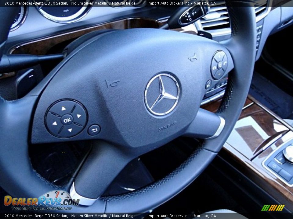 2010 Mercedes-Benz E 350 Sedan Iridium Silver Metallic / Natural Beige Photo #9