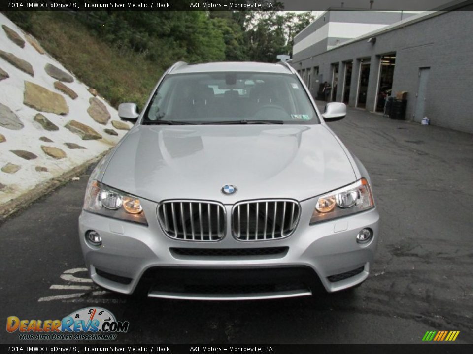 2014 BMW X3 xDrive28i Titanium Silver Metallic / Black Photo #8