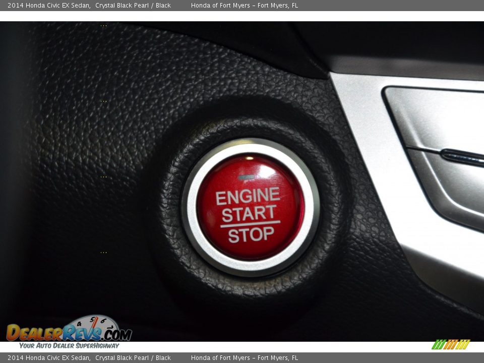 2014 Honda Civic EX Sedan Crystal Black Pearl / Black Photo #14