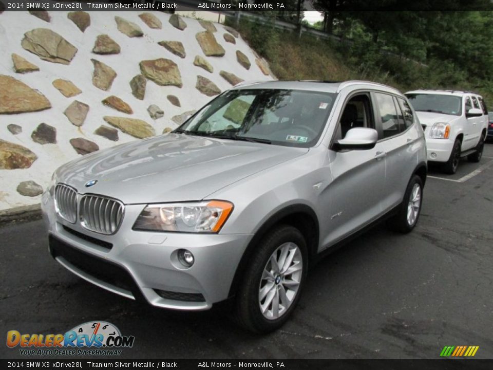 2014 BMW X3 xDrive28i Titanium Silver Metallic / Black Photo #9