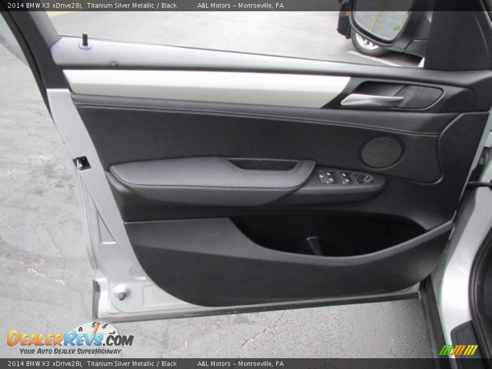 2014 BMW X3 xDrive28i Titanium Silver Metallic / Black Photo #10