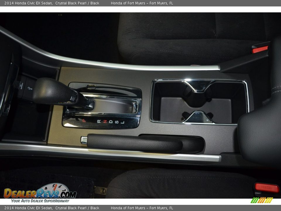 2014 Honda Civic EX Sedan Crystal Black Pearl / Black Photo #15