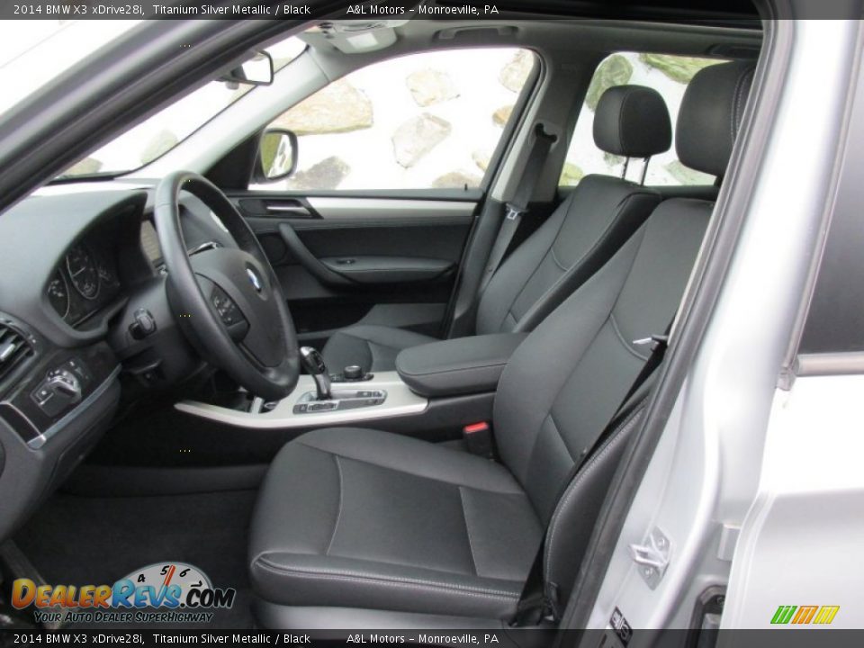 2014 BMW X3 xDrive28i Titanium Silver Metallic / Black Photo #13