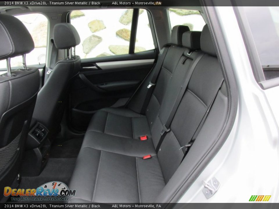 2014 BMW X3 xDrive28i Titanium Silver Metallic / Black Photo #14