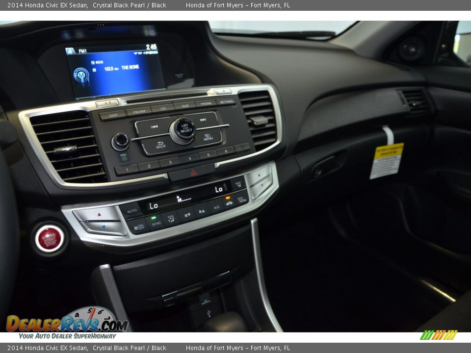 2014 Honda Civic EX Sedan Crystal Black Pearl / Black Photo #17