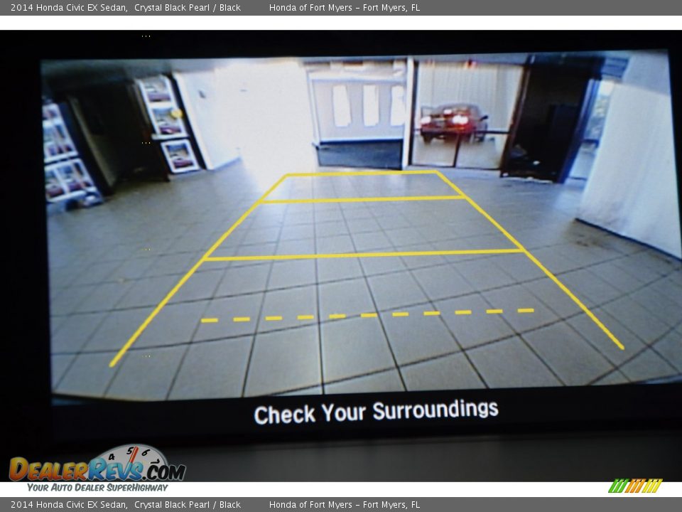 2014 Honda Civic EX Sedan Crystal Black Pearl / Black Photo #19