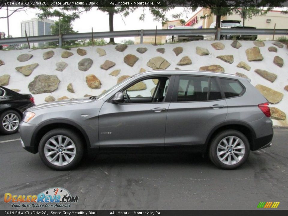 2014 BMW X3 xDrive28i Space Gray Metallic / Black Photo #2