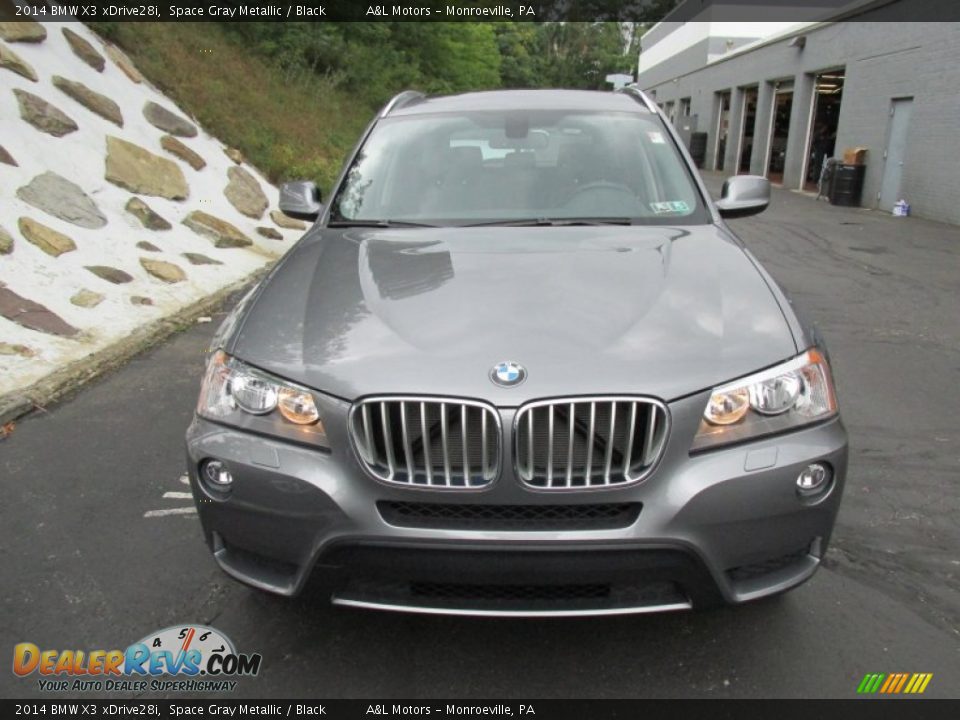 2014 BMW X3 xDrive28i Space Gray Metallic / Black Photo #8