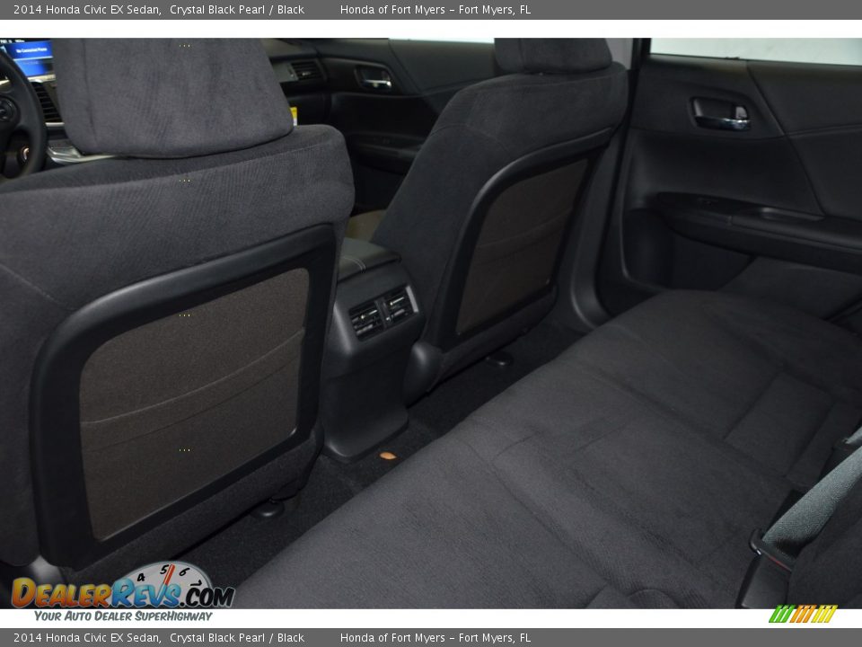 2014 Honda Civic EX Sedan Crystal Black Pearl / Black Photo #25