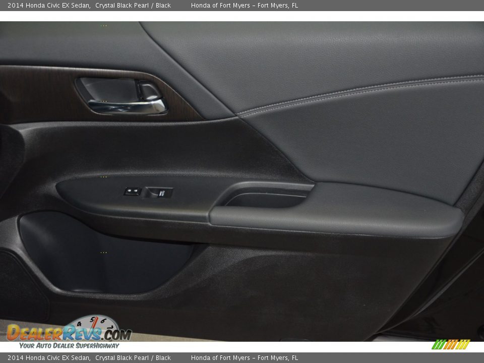 2014 Honda Civic EX Sedan Crystal Black Pearl / Black Photo #28