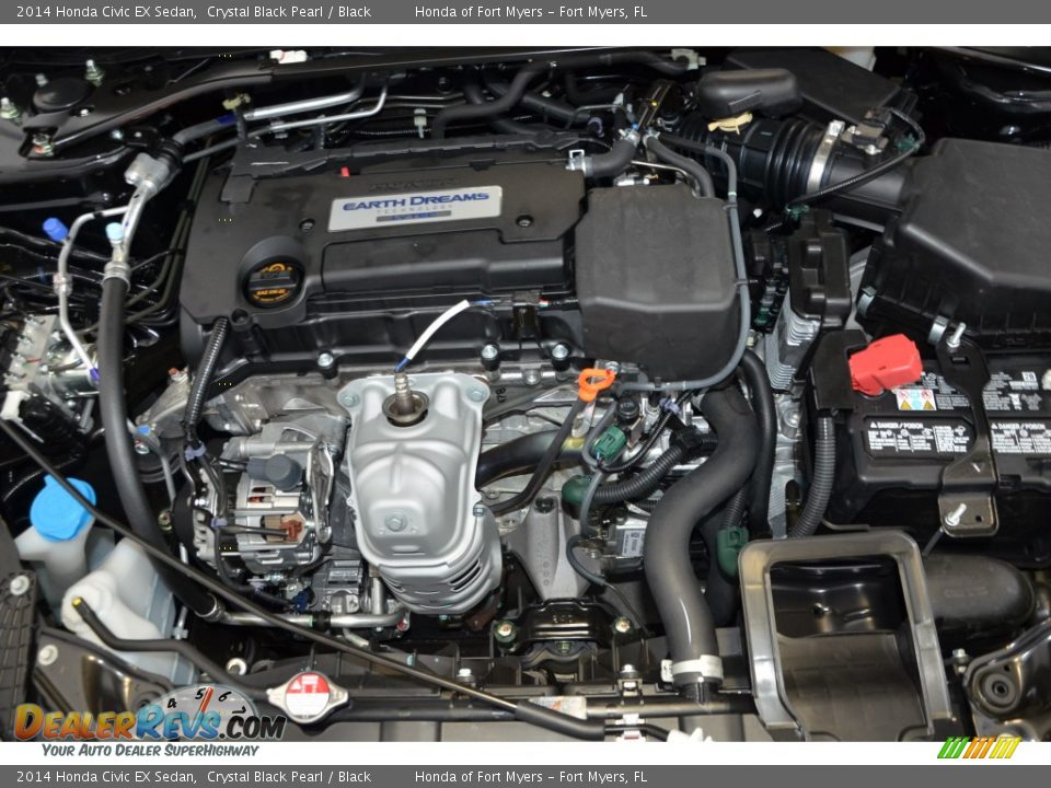 2014 Honda Civic EX Sedan Crystal Black Pearl / Black Photo #32