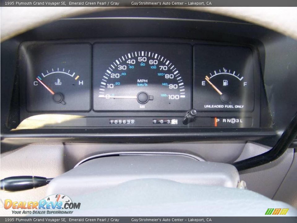 1995 Plymouth Grand Voyager SE Emerald Green Pearl / Gray Photo #13