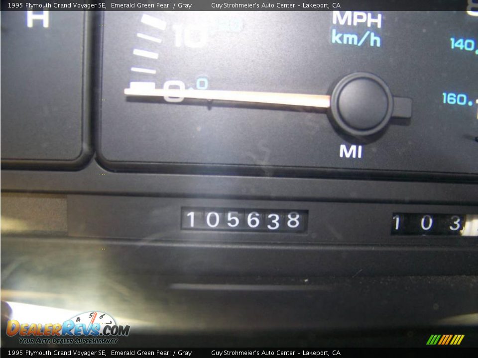 1995 Plymouth Grand Voyager SE Emerald Green Pearl / Gray Photo #14