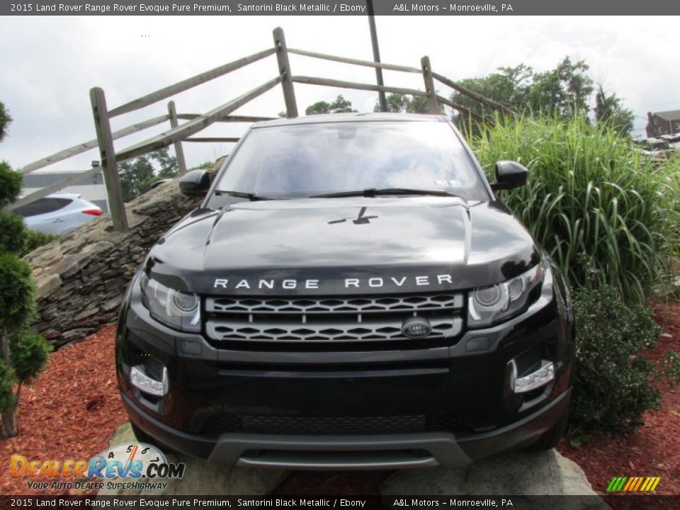 2015 Land Rover Range Rover Evoque Pure Premium Santorini Black Metallic / Ebony Photo #2