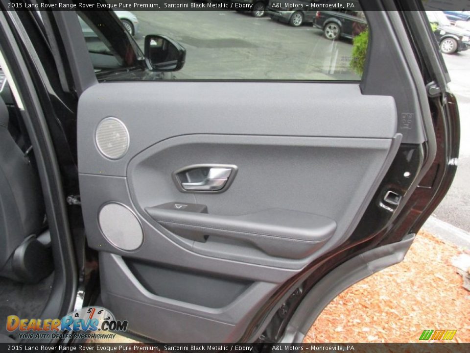 2015 Land Rover Range Rover Evoque Pure Premium Santorini Black Metallic / Ebony Photo #11
