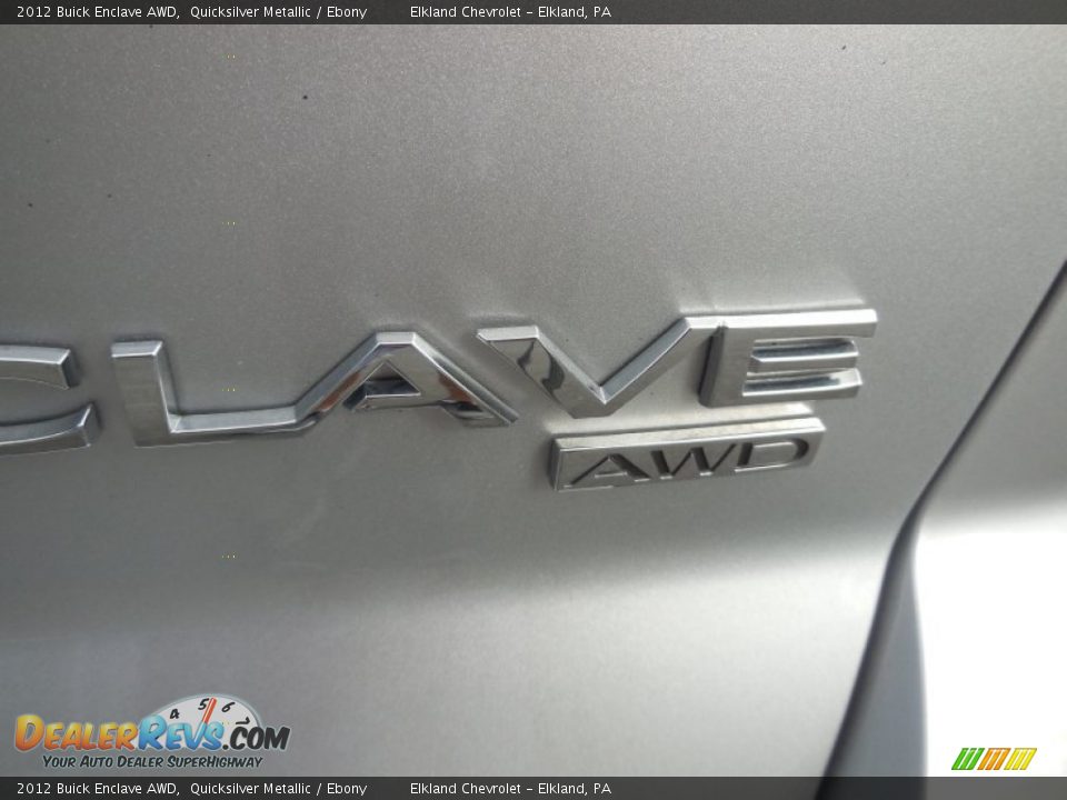 2012 Buick Enclave AWD Quicksilver Metallic / Ebony Photo #11