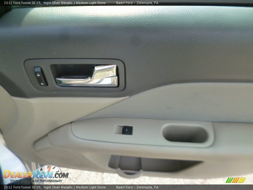 2012 Ford Fusion SE V6 Ingot Silver Metallic / Medium Light Stone Photo #10