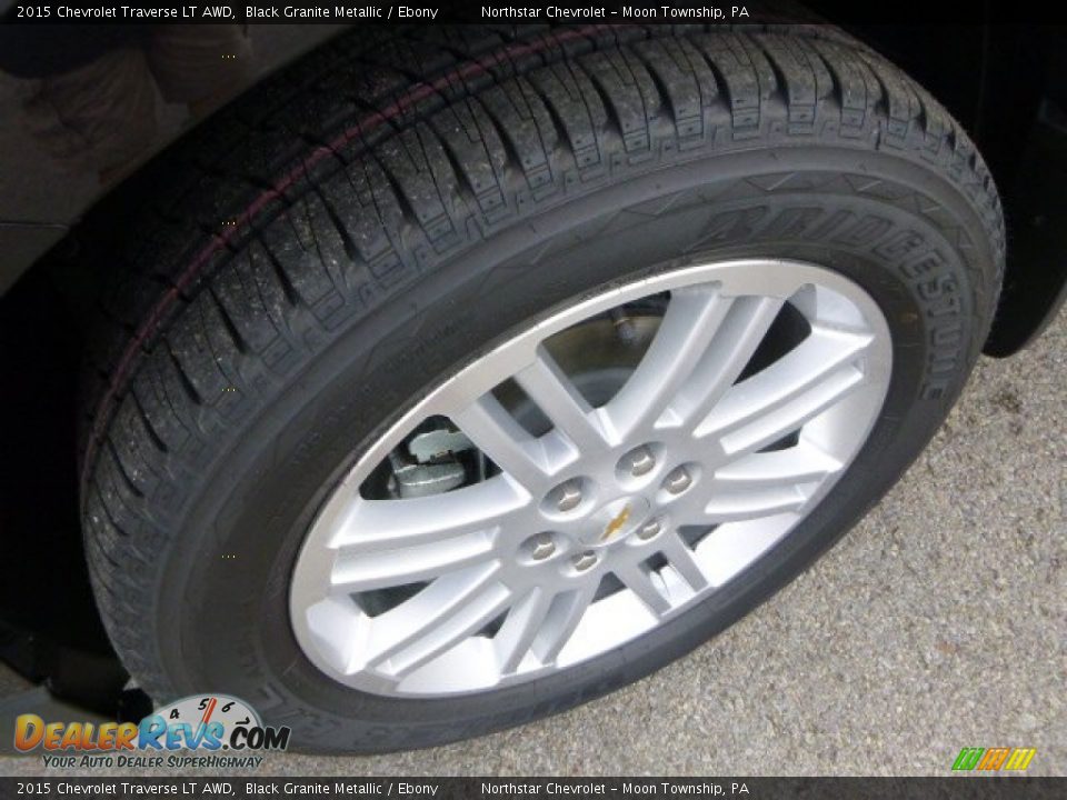 2015 Chevrolet Traverse LT AWD Black Granite Metallic / Ebony Photo #9