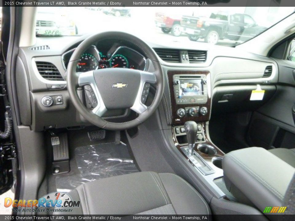 2015 Chevrolet Traverse LT AWD Black Granite Metallic / Ebony Photo #13