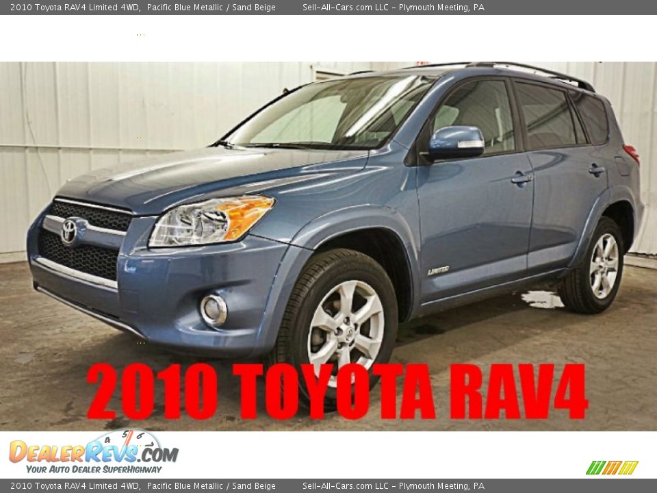 2010 Toyota RAV4 Limited 4WD Pacific Blue Metallic / Sand Beige Photo #1