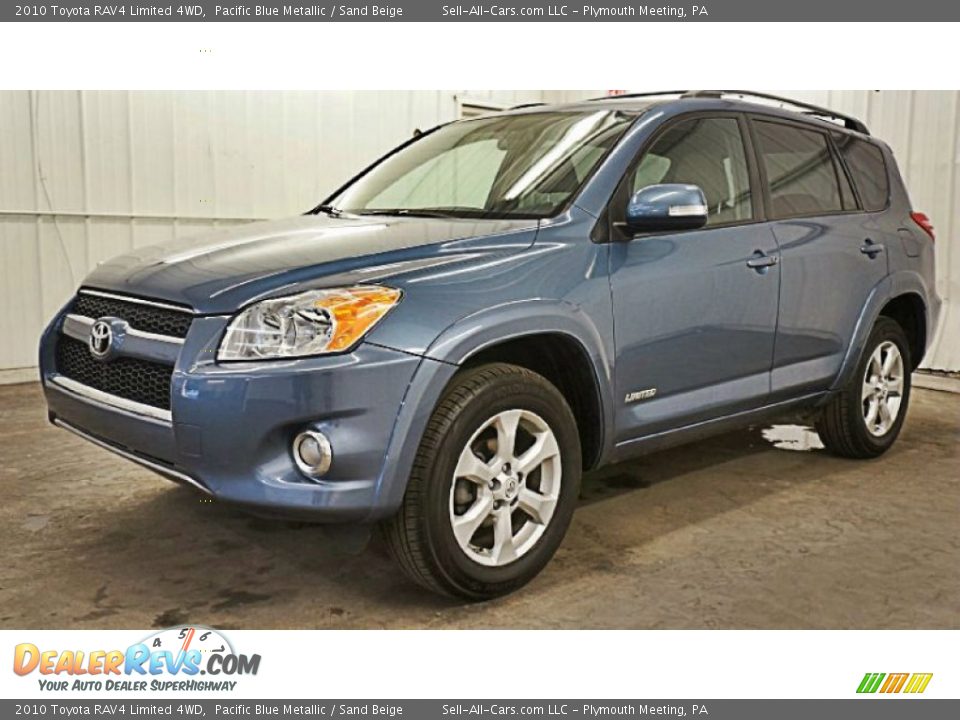 2010 Toyota RAV4 Limited 4WD Pacific Blue Metallic / Sand Beige Photo #2