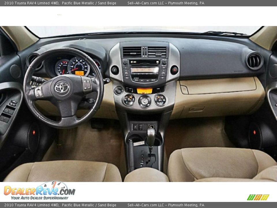 2010 Toyota RAV4 Limited 4WD Pacific Blue Metallic / Sand Beige Photo #8