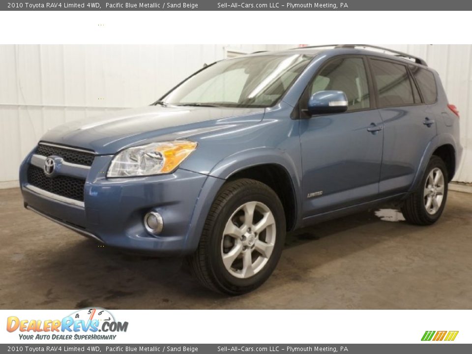 2010 Toyota RAV4 Limited 4WD Pacific Blue Metallic / Sand Beige Photo #10