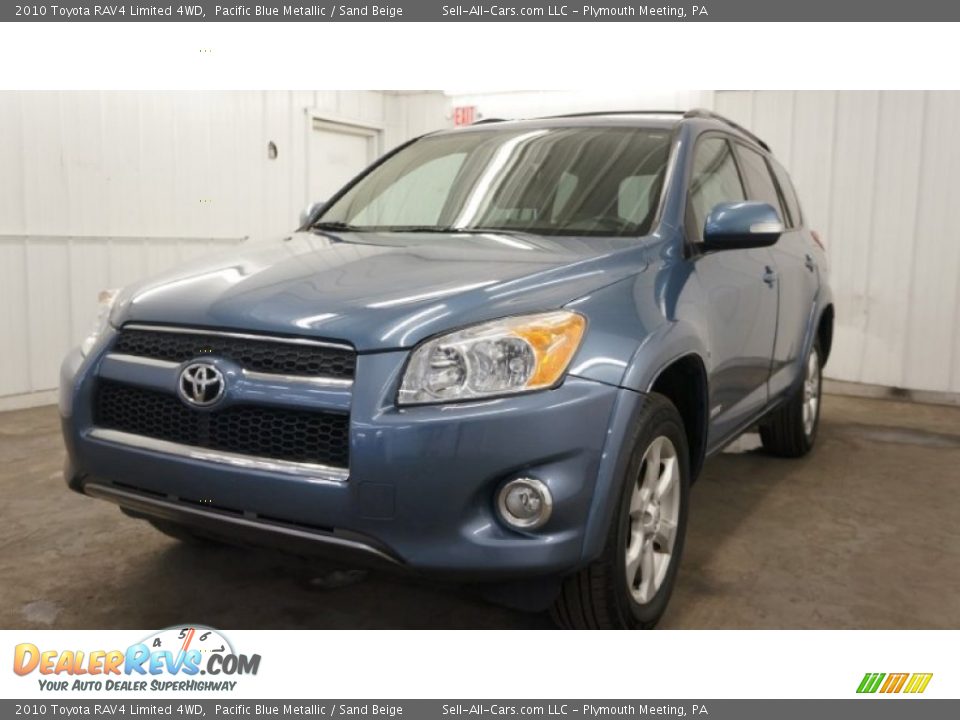 2010 Toyota RAV4 Limited 4WD Pacific Blue Metallic / Sand Beige Photo #11