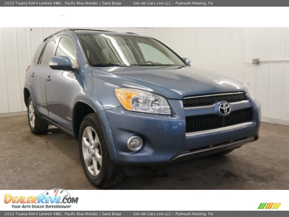 2010 Toyota RAV4 Limited 4WD Pacific Blue Metallic / Sand Beige Photo #13