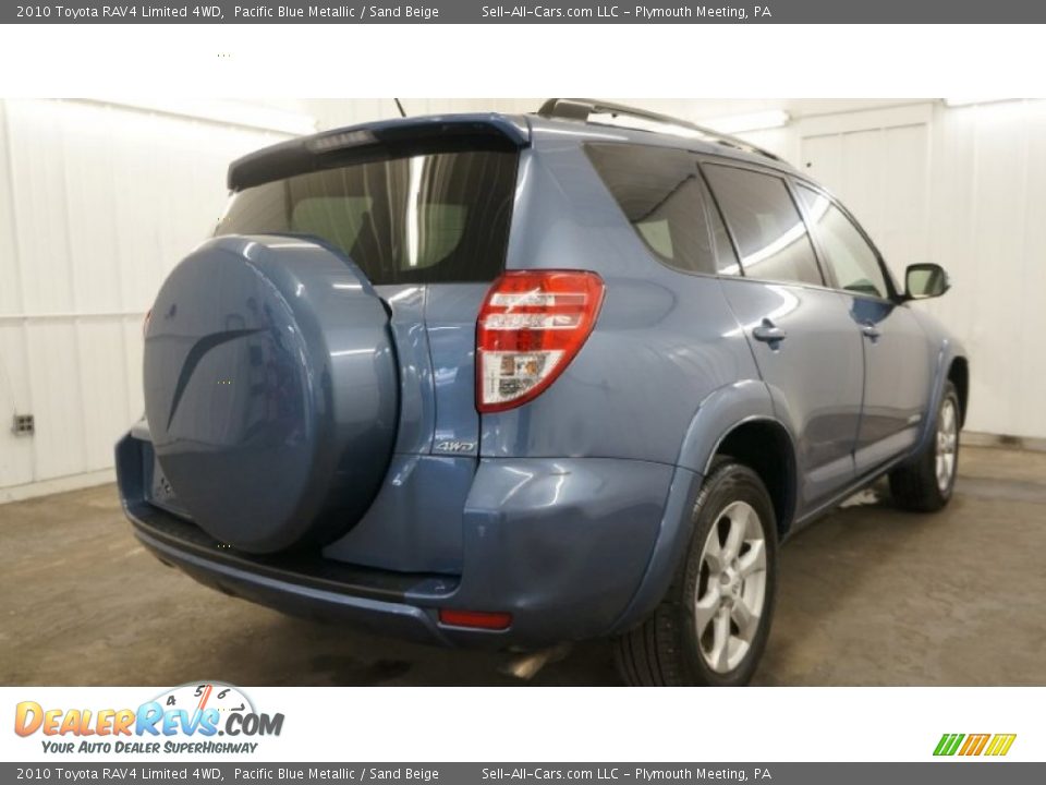 2010 Toyota RAV4 Limited 4WD Pacific Blue Metallic / Sand Beige Photo #17