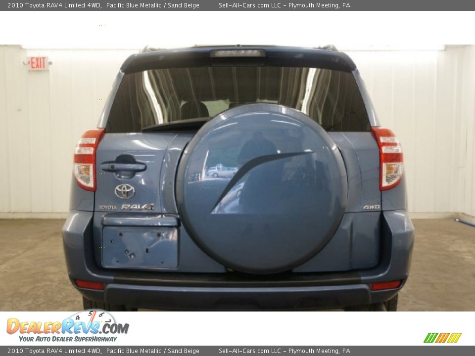 2010 Toyota RAV4 Limited 4WD Pacific Blue Metallic / Sand Beige Photo #18