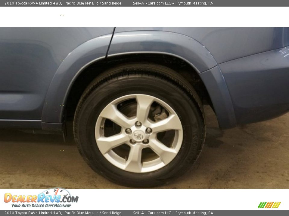 2010 Toyota RAV4 Limited 4WD Pacific Blue Metallic / Sand Beige Photo #21