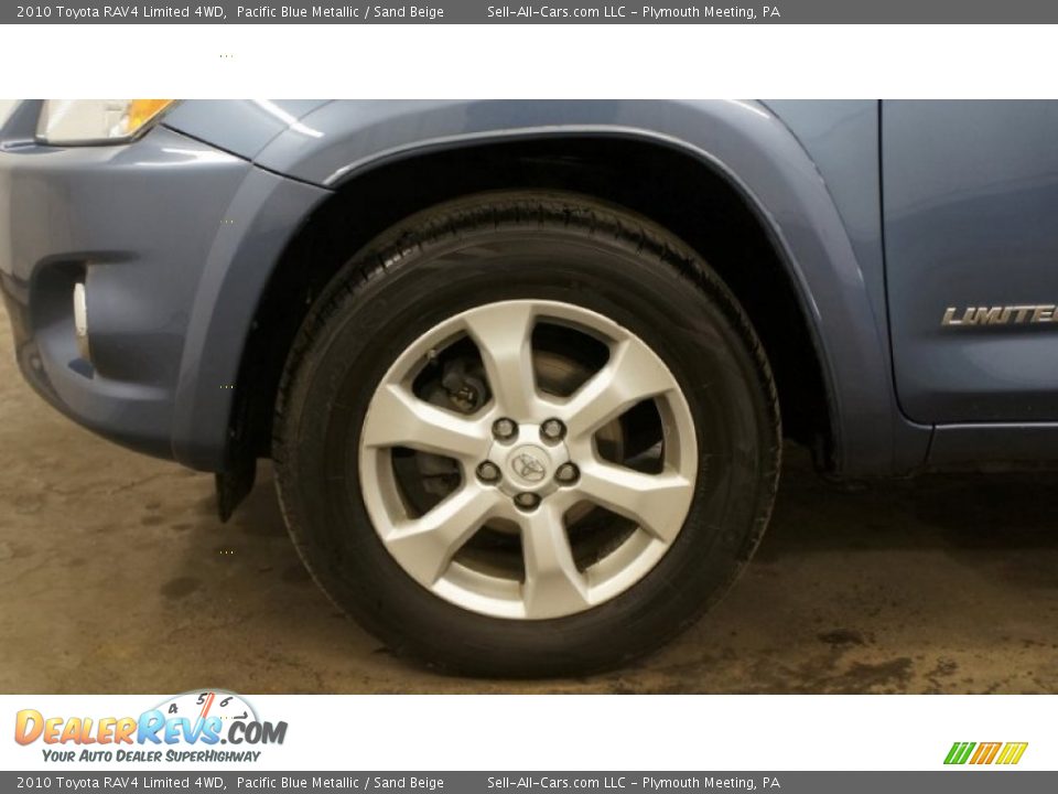 2010 Toyota RAV4 Limited 4WD Pacific Blue Metallic / Sand Beige Photo #23