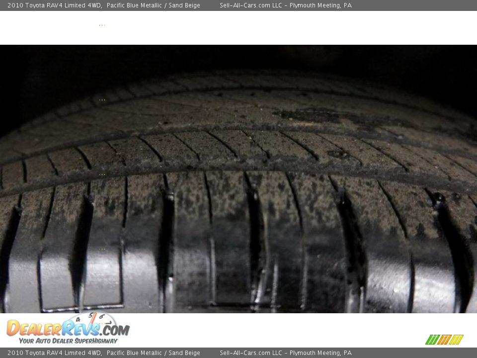 2010 Toyota RAV4 Limited 4WD Pacific Blue Metallic / Sand Beige Photo #24