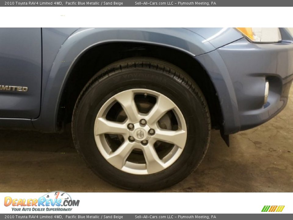 2010 Toyota RAV4 Limited 4WD Pacific Blue Metallic / Sand Beige Photo #25