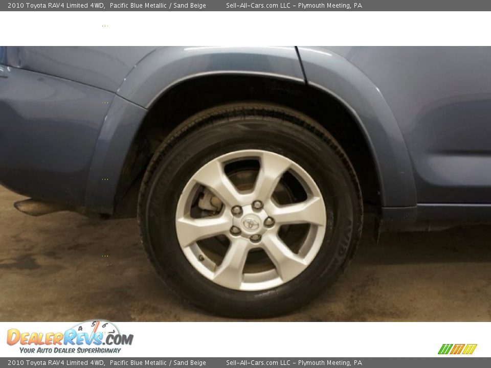 2010 Toyota RAV4 Limited 4WD Pacific Blue Metallic / Sand Beige Photo #27
