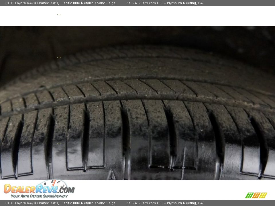 2010 Toyota RAV4 Limited 4WD Pacific Blue Metallic / Sand Beige Photo #28