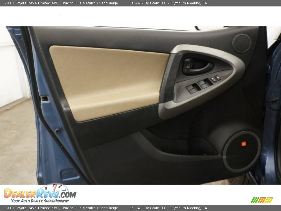 2010 Toyota RAV4 Limited 4WD Pacific Blue Metallic / Sand Beige Photo #29