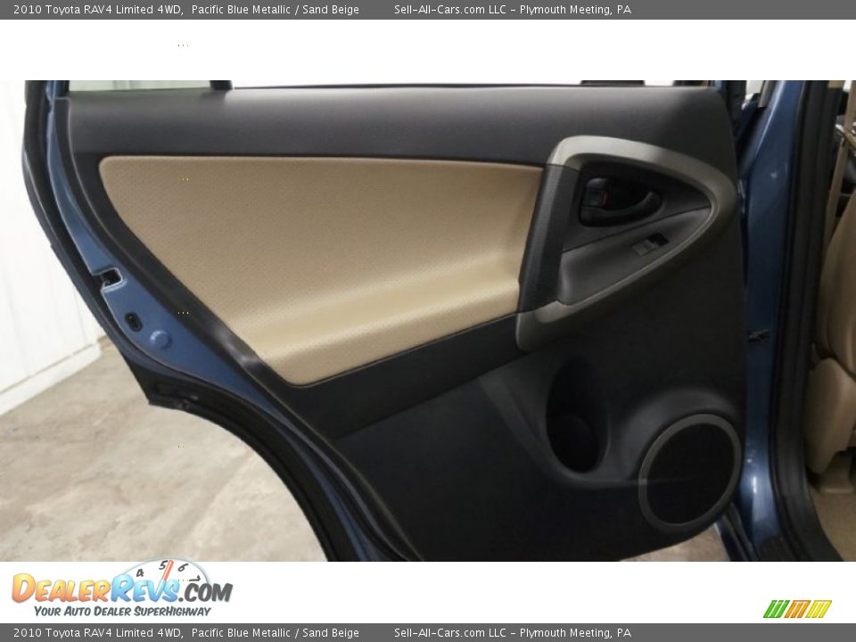 2010 Toyota RAV4 Limited 4WD Pacific Blue Metallic / Sand Beige Photo #33