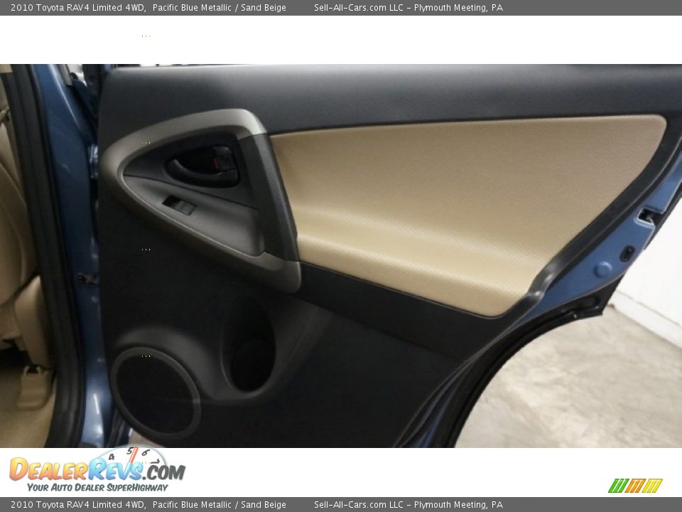 2010 Toyota RAV4 Limited 4WD Pacific Blue Metallic / Sand Beige Photo #34