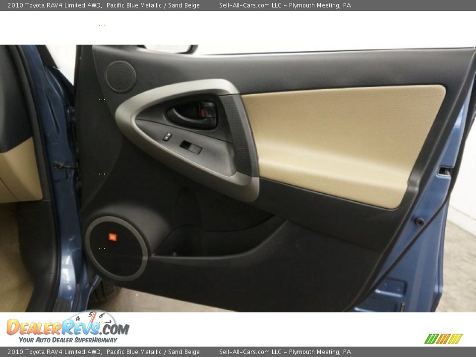 2010 Toyota RAV4 Limited 4WD Pacific Blue Metallic / Sand Beige Photo #35