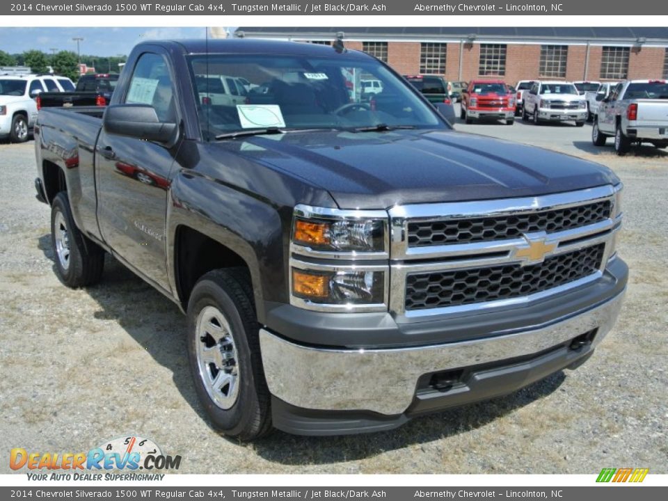 2014 Chevrolet Silverado 1500 WT Regular Cab 4x4 Tungsten Metallic / Jet Black/Dark Ash Photo #1