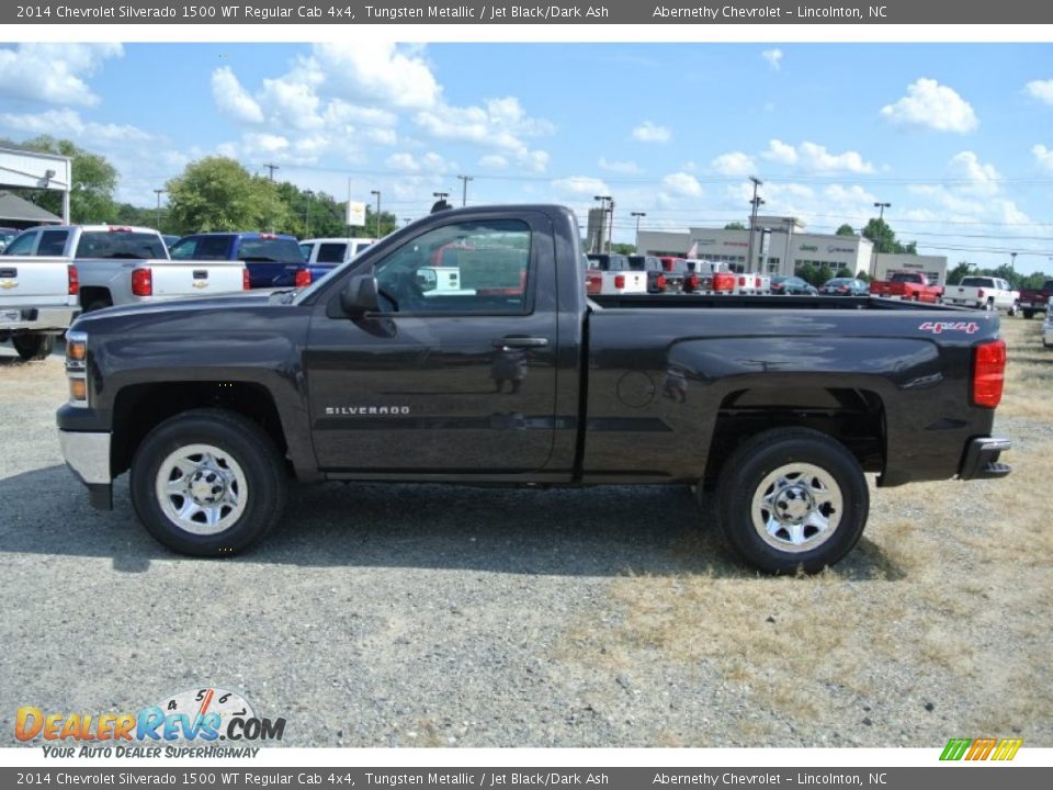 2014 Chevrolet Silverado 1500 WT Regular Cab 4x4 Tungsten Metallic / Jet Black/Dark Ash Photo #3