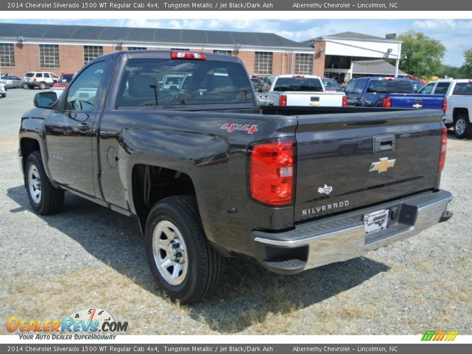 2014 Chevrolet Silverado 1500 WT Regular Cab 4x4 Tungsten Metallic / Jet Black/Dark Ash Photo #4