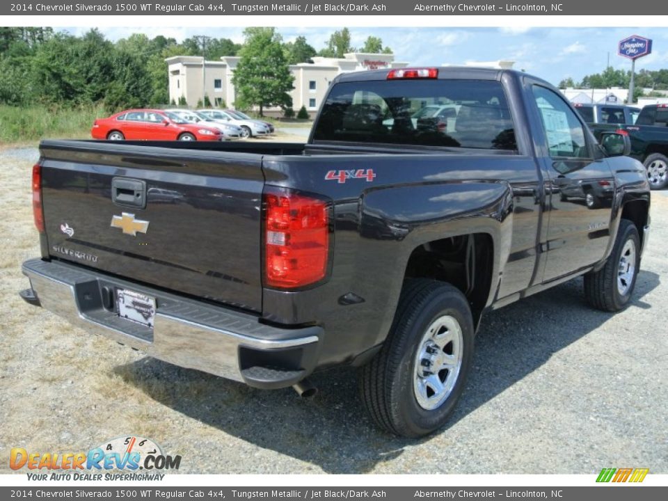2014 Chevrolet Silverado 1500 WT Regular Cab 4x4 Tungsten Metallic / Jet Black/Dark Ash Photo #5