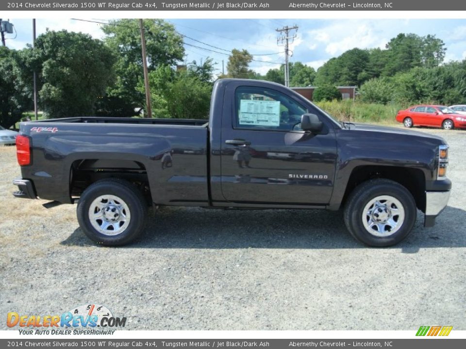 2014 Chevrolet Silverado 1500 WT Regular Cab 4x4 Tungsten Metallic / Jet Black/Dark Ash Photo #6