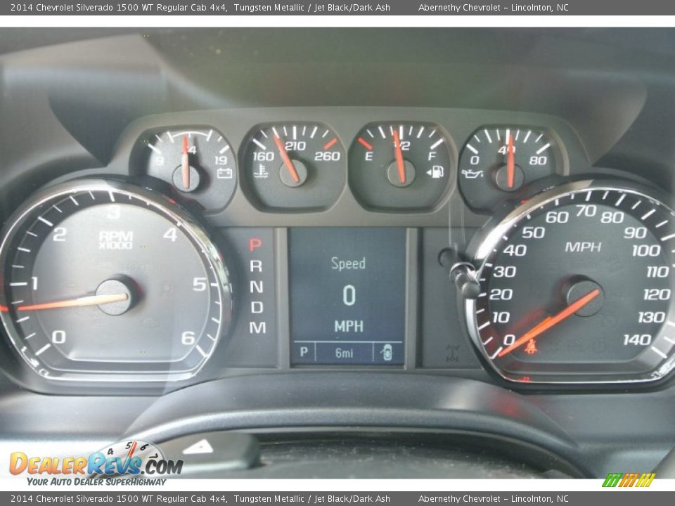 2014 Chevrolet Silverado 1500 WT Regular Cab 4x4 Tungsten Metallic / Jet Black/Dark Ash Photo #14