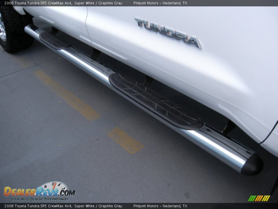 2008 Toyota Tundra SR5 CrewMax 4x4 Super White / Graphite Gray Photo #17